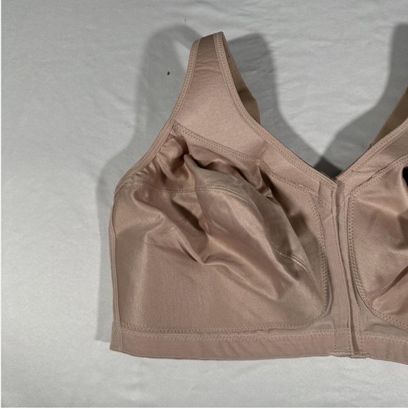 NEW $58 Glamorise MagicLift Front-Closure Posture Back Bra Cafe [ US 42H ] #6053 - Picture 4 of 11